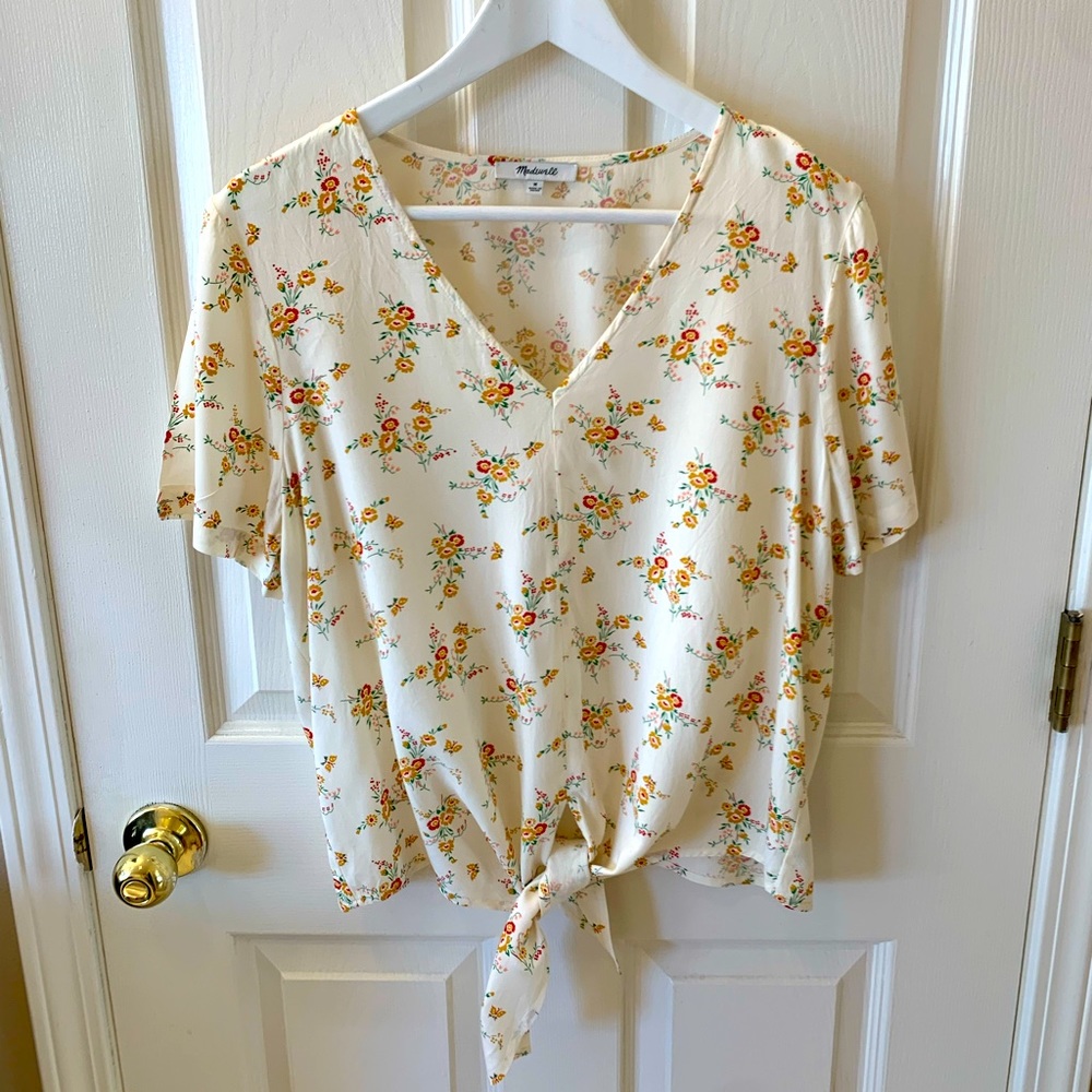 Madewell Novel Tie-Front Shirt